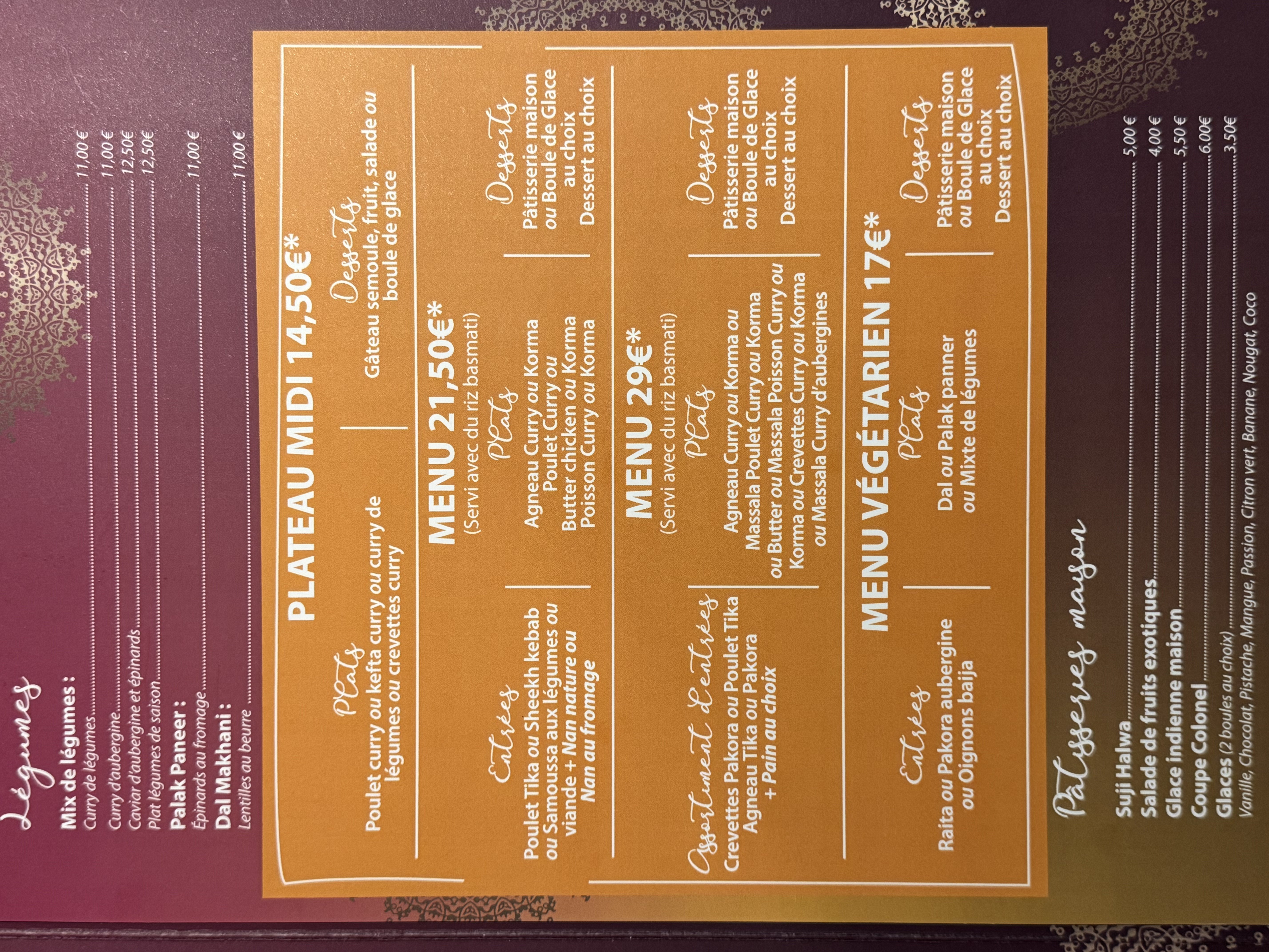 Restaurant Le Maharaja